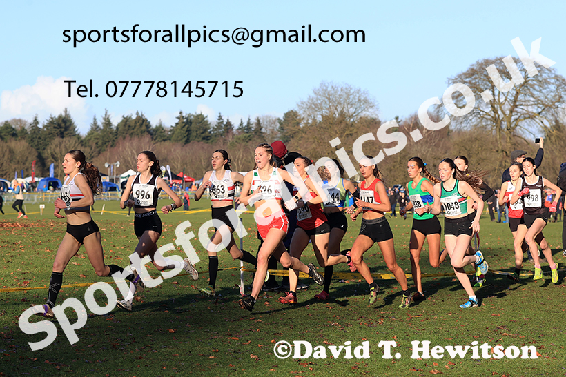 Womens under-17s 2025 Northern Cross Country Champs, Tatton Park, Knutsford, Cheshire. Photo: David T. Hewitson/Sports for All Pics